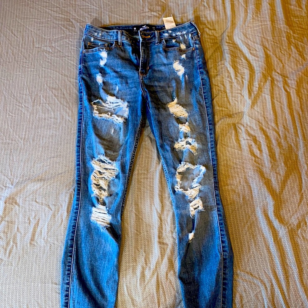 Curvy high rise skinny denim jeans